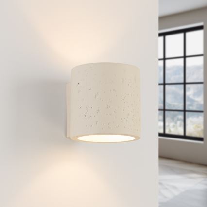 Seinavalgusti ORBIS 1xG9/8W/230V betoon/kreem