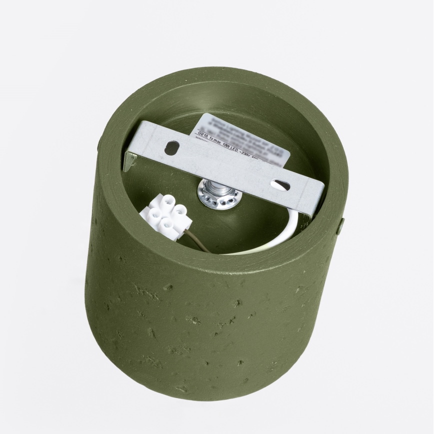 Suunavalgusti ORBIS 1xGU10/10W/230V betoon/roheline