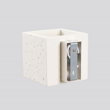 Seinapealne suunavalgusti QUAD 1xG9/8W/230V betoon/kreemjas