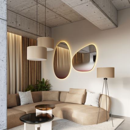 Rippvalgusti kaabliga NEVIA 1xE27/15W/230V, läbimõõt 40 cm, taupe