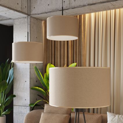 Rippvalgusti kaabliga NEVIA 1xE27/15W/230V, läbimõõt 40 cm, taupe
