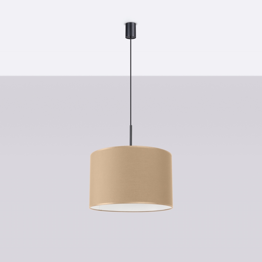 Rippvalgusti kaabliga NEVIA 1xE27/15W/230V, läbimõõt 40 cm, taupe