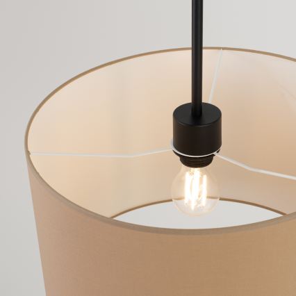 Rippvalgusti kaabliga NEVIA 1xE27/15W/230V, läbimõõt 40 cm, taupe
