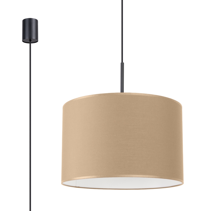 Rippvalgusti kaabliga NEVIA 1xE27/15W/230V, läbimõõt 40 cm, taupe