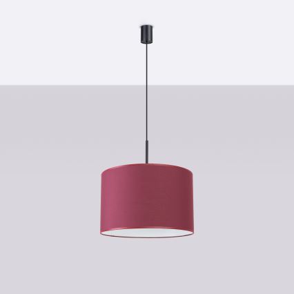 NEVIA ripatslühter kaablil 1xE27/15W/230V, läbimõõt 40 cm, punane