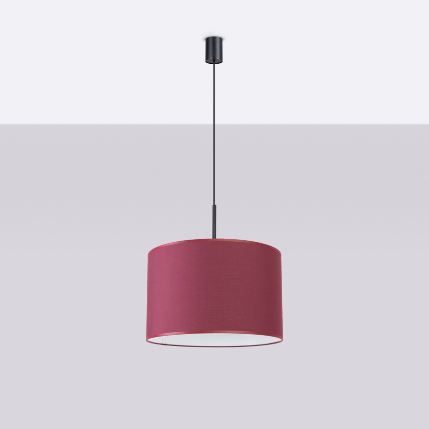 NEVIA ripatslühter kaablil 1xE27/15W/230V, läbimõõt 40 cm, punane
