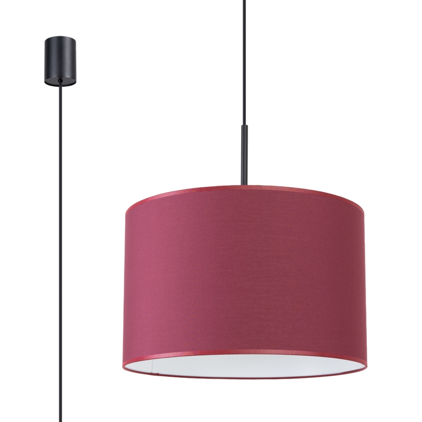 NEVIA ripatslühter kaablil 1xE27/15W/230V, läbimõõt 40 cm, punane