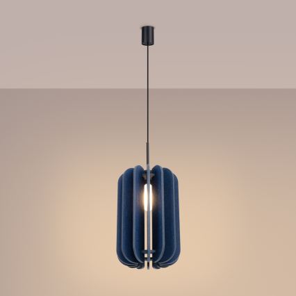 Pendelvalgusti kaablil MULA 1xE27/15W/230V läb. 27 cm sinine