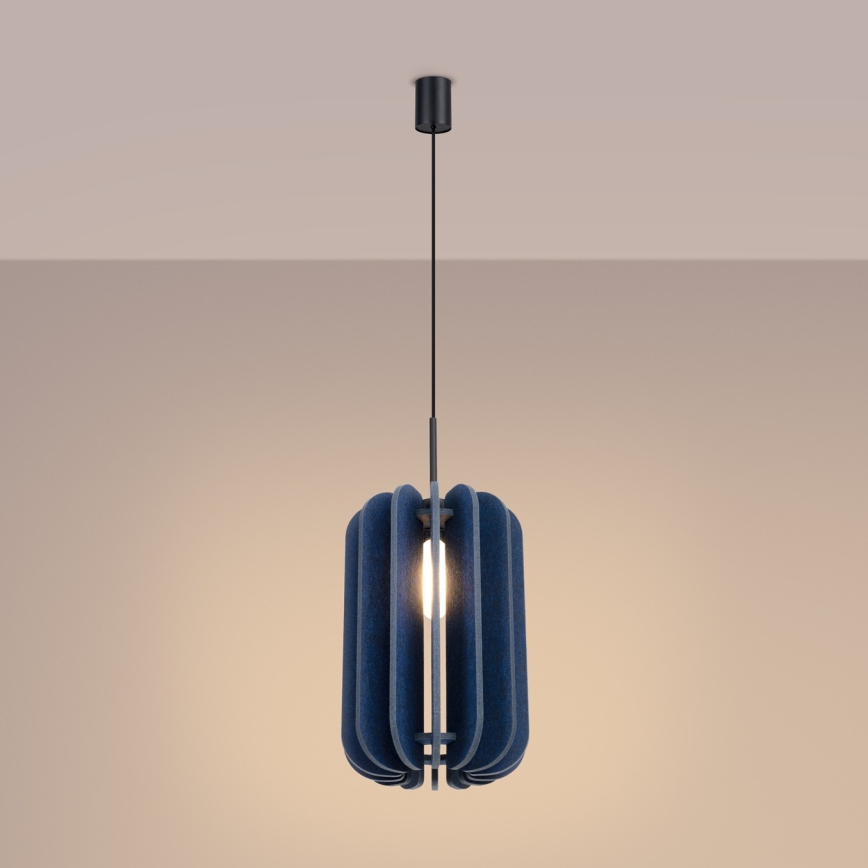 Pendelvalgusti kaablil MULA 1xE27/15W/230V läb. 27 cm sinine