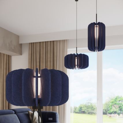 Pendelvalgusti kaablil MULA 1xE27/15W/230V läb. 27 cm sinine