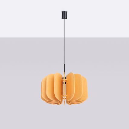 Rippvalgusti kaabliga MULA 1xE27/15W/230V, läbimõõt 45 cm, kollane