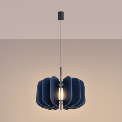 Ripplamp MULA kaablil 1xE27/15W/230V, läbimõõt 45 cm, sinine