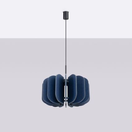 Ripplamp MULA kaablil 1xE27/15W/230V, läbimõõt 45 cm, sinine