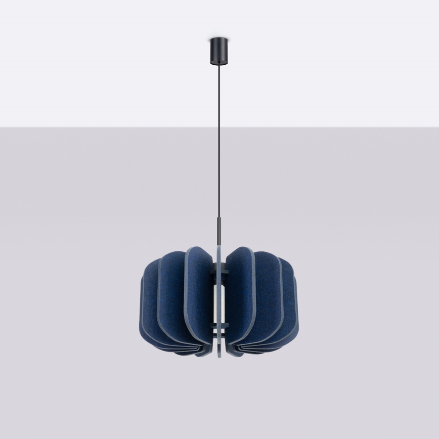 Ripplamp MULA kaablil 1xE27/15W/230V, läbimõõt 45 cm, sinine