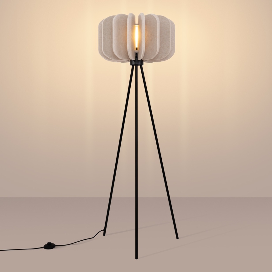 Põrandalamp MULA 1xE27/15W/230V kreemjas