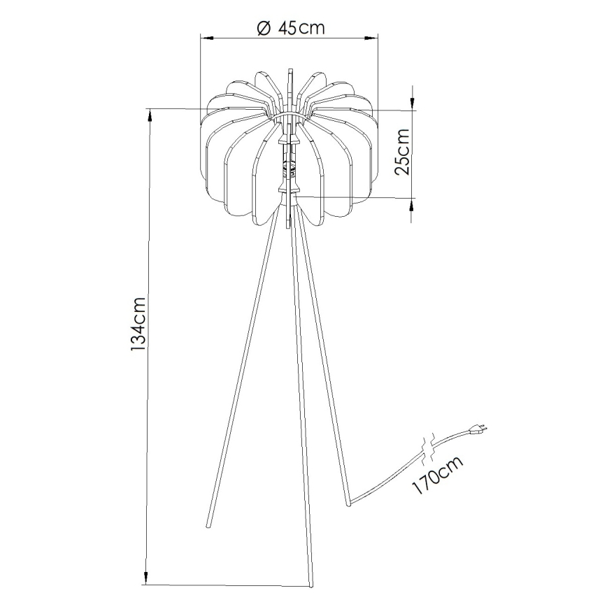 Põrandalamp MULA 1xE27/15W/230V sinine
