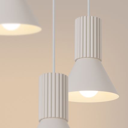 Kaabliga rippvalgusti ESTRIA 3xE14/10W/230V, läbimõõt 30 cm, kreemjas