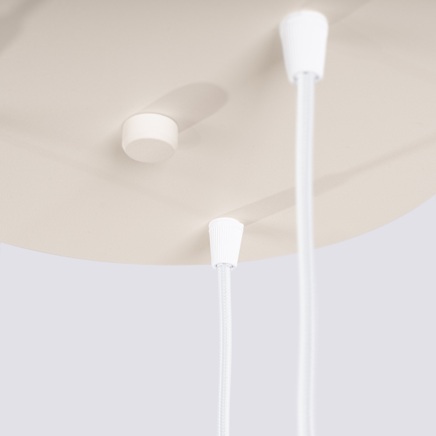 Kaabliga rippvalgusti ESTRIA 3xE14/10W/230V, läbimõõt 30 cm, kreemjas