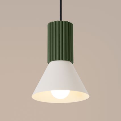 Rippvalgusti kaablil ESTRIA 1xE14/10W/230V, läbimõõt 14 cm, roheline