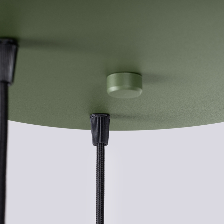 Ripplühter kaabliga ESTRIA 3xE14/10W/230V, läbimõõt 30 cm, roheline