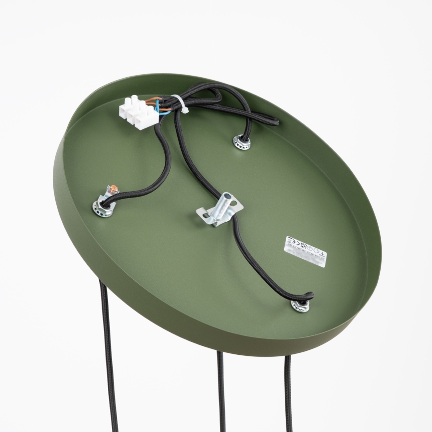 Ripplühter kaabliga ESTRIA 3xE14/10W/230V, läbimõõt 30 cm, roheline