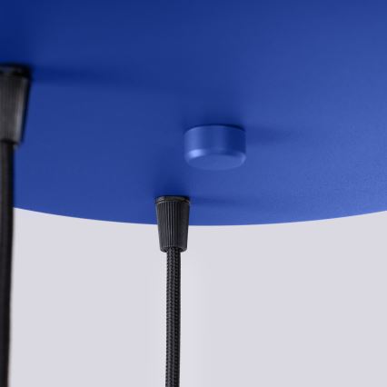 Kaabliga rippuv lühter ESTRIA 3xE14/10W/230V, läbimõõt 30 cm, sinine