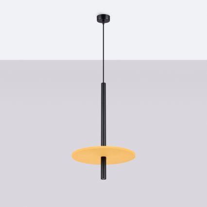 Rippvalgusti FELTRO kaabliga 1xG9/8W/230V must/kollane