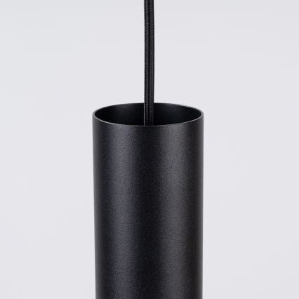 Kaabliga ripplamp PELTA 1xGU10/10W/230V must/kreemjas