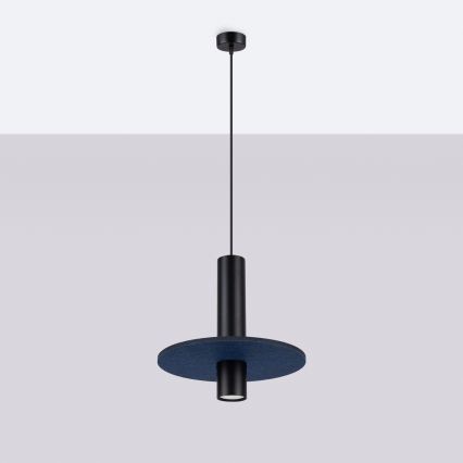 Ripplühter kaabliga PELTA 1xGU10/10W/230V must/sinine