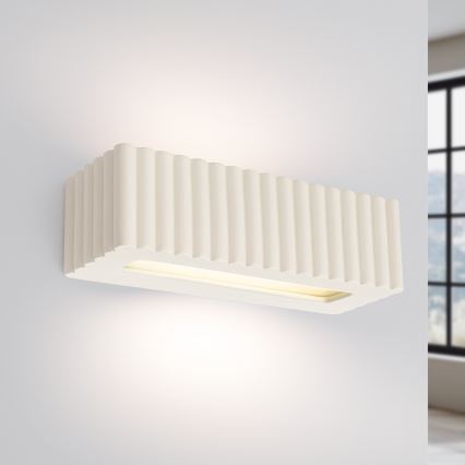 Seinavalgusti RIGATA 1xE27/15W/230V keraamika/kreemvalge