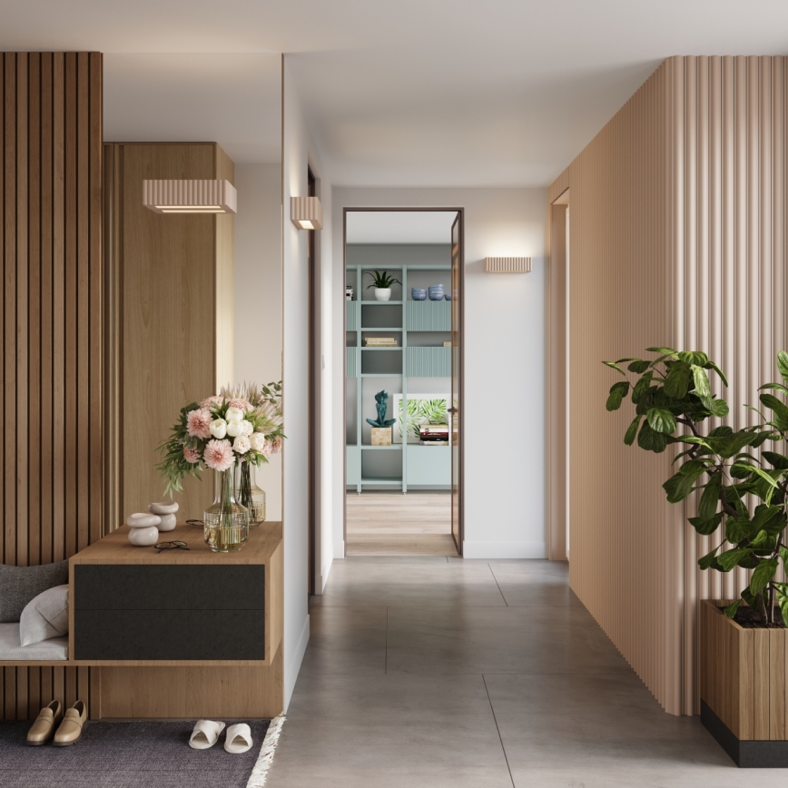 Seinavalgusti RIGATA 1xE27/15W/230V keraamika/taupe