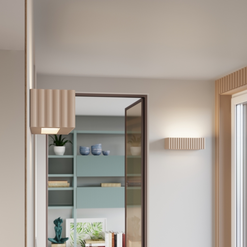 Seinavalgusti RIGATA 1xE27/15W/230V keraamika/taupe