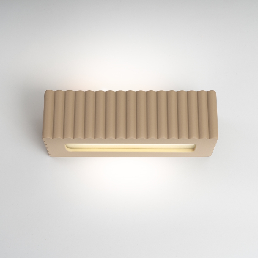 Seinavalgusti RIGATA 1xE27/15W/230V keraamika/taupe
