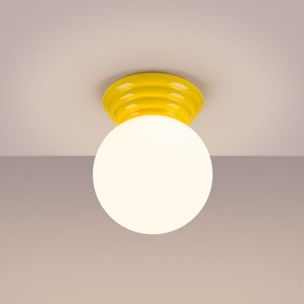 Vannitoa laelamp ZORI 1x G9/8W/230V, läbimõõt 12 cm, IP44, kollane