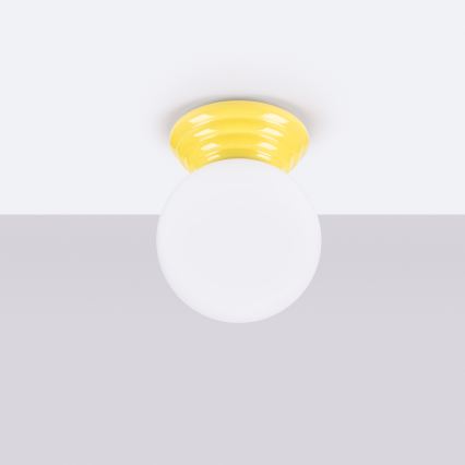 Vannitoa laelamp ZORI 1x G9/8W/230V, läbimõõt 12 cm, IP44, kollane