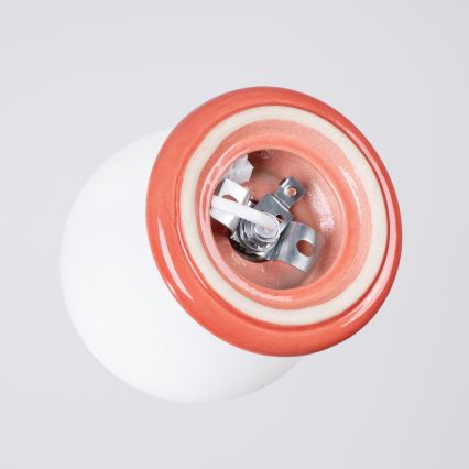 Vannitoa laevalgusti ZORI 1xG9/8W/230V, läbimõõt 12 cm, IP44, roosa