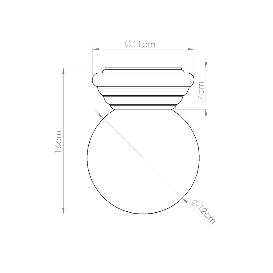 Vannitoa laelamp ZORI 1xG9/8W/230V Ø 12 cm IP44 valge