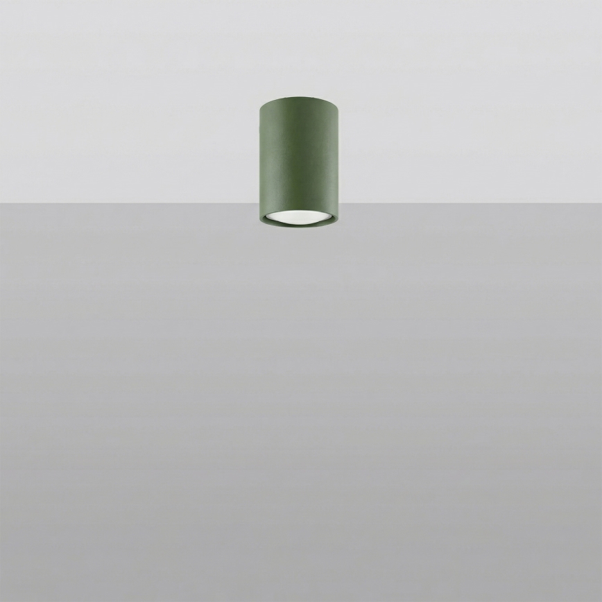 Punktvalgusti LAGOS 1xGU10/10W/230V 10 cm roheline