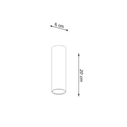 LAGOS suunavalgusti 1xGU10/10W/230V 20 cm roheline