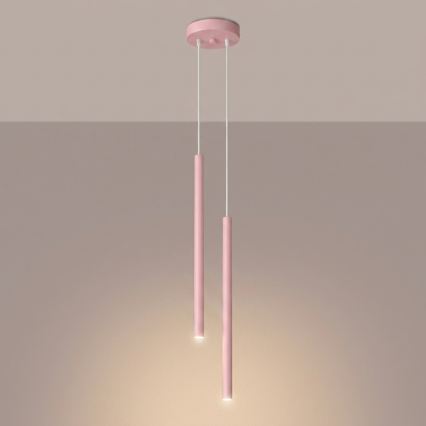 PASTELO rippvalgusti kaabliga 2xG9/8W/230V roosa