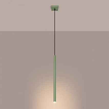 Ripplamp kaablil PASTELO 1xG9/8W/230V roheline