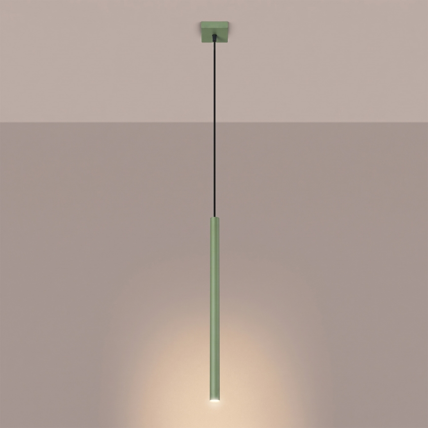 Ripplamp kaablil PASTELO 1xG9/8W/230V roheline