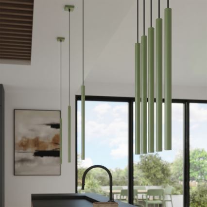 Ripplamp kaablil PASTELO 1xG9/8W/230V roheline