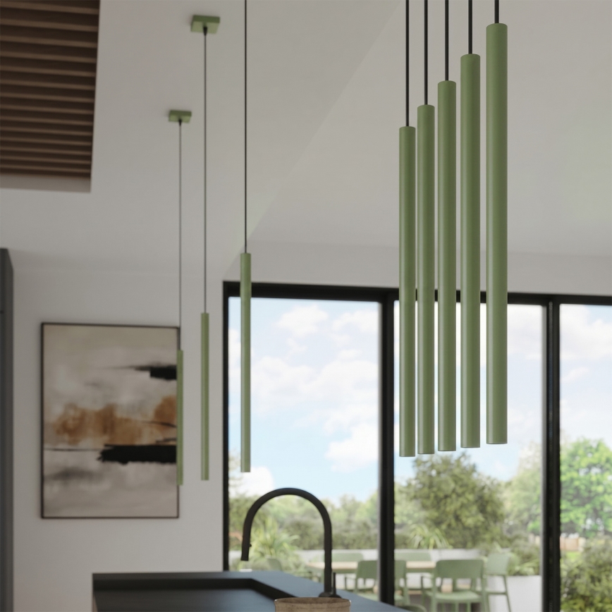 Ripplamp kaablil PASTELO 1xG9/8W/230V roheline