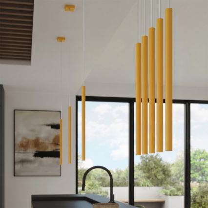 Rippvalgusti juhtmega PASTELO 1xG9/8W/230V kollane