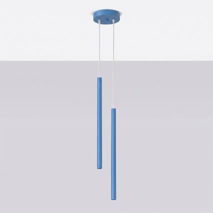 Rippvalgusti kaabliga PASTELO 2xG9/8W/230V sinine