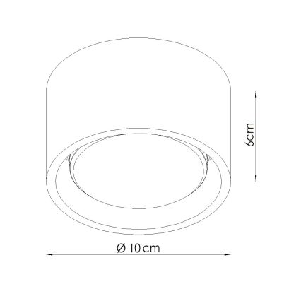 Suunatav laevalgusti MODO 1xGX53/10W/230V punane