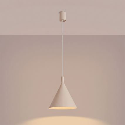 Rippvalgusti kaabliga NOX 1xE27/15W/230V kreemjas