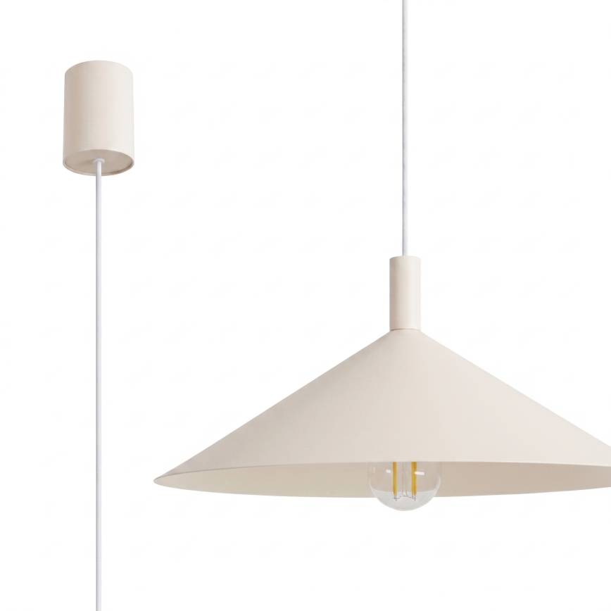 Ripplamp kaablil NOX 1xE27/15W/230V kreemjas