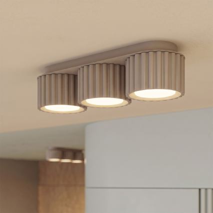 Spottvalgusti AURA 3xGX53/10W/230V hallikaspruun